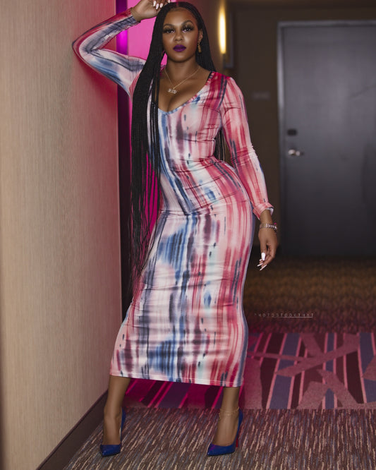 Mbdcollection blissful striped dress
