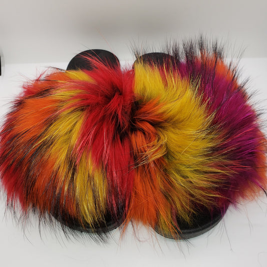 Rainbow fur slides